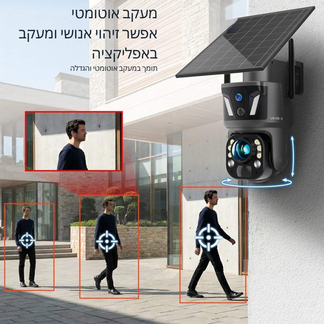™Neria | מצלמת חוץ – עדשה כפולה ומסך כפול