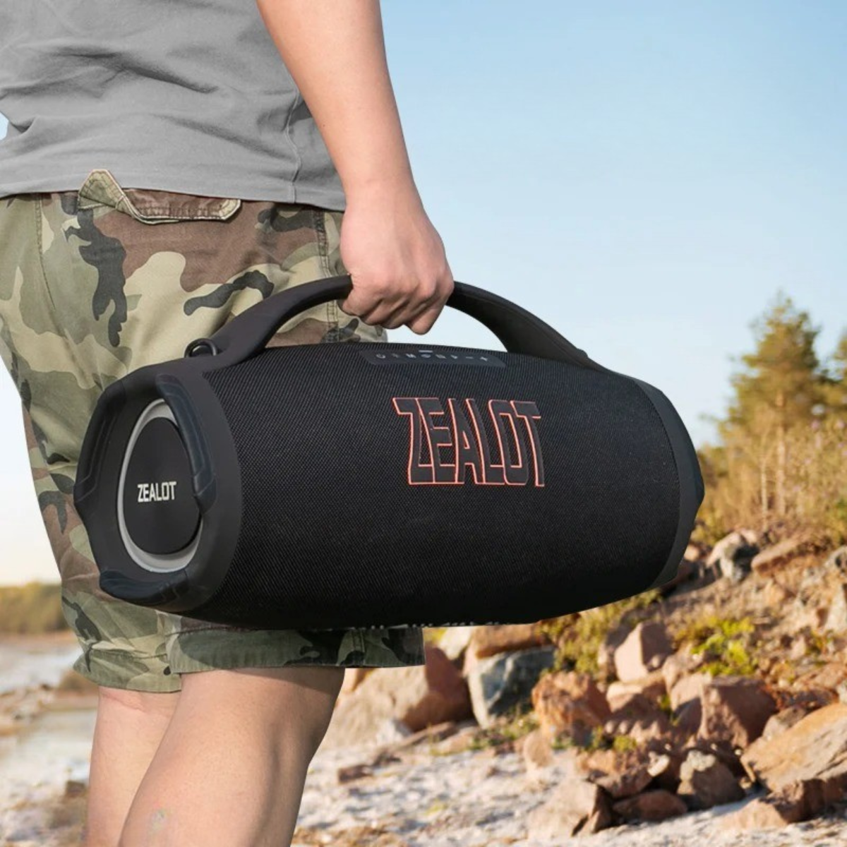 ™Zealot | רמקול Bluetooth נייד עם תאורת RGB