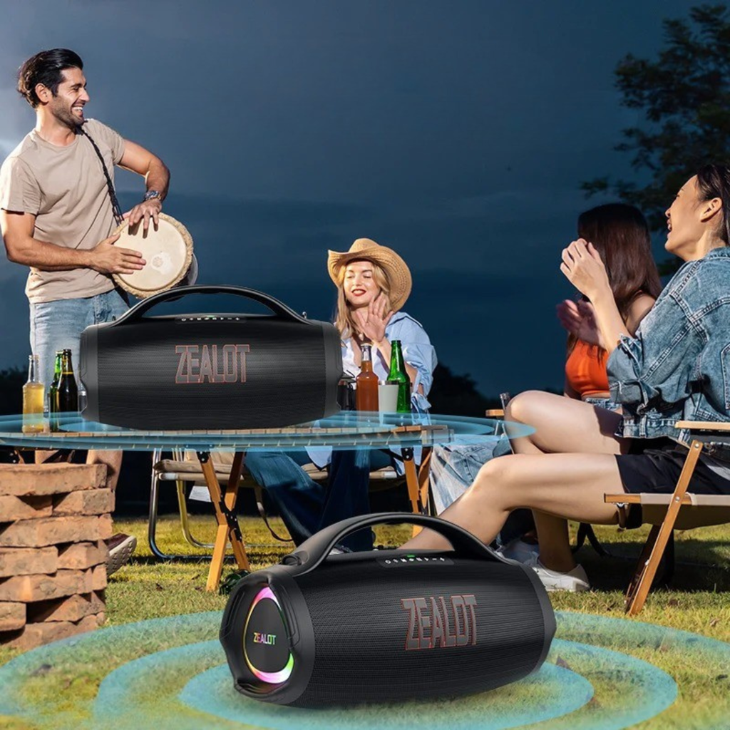 ™Zealot | רמקול Bluetooth נייד עם תאורת RGB