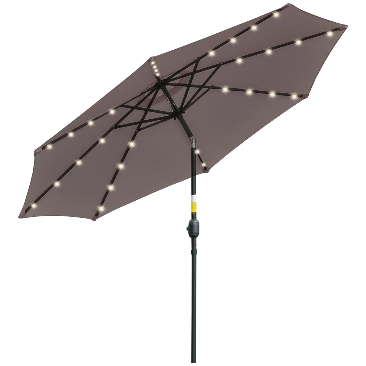 ™Abstra | שמשיית גינה נפתחת עם 32 נוריות LED סולאריות