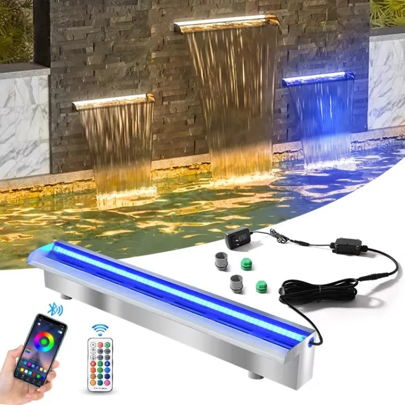 ™Guali | מפל בריכת RGB עם גלישה